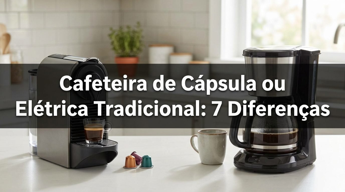 Cafeteira de cápsula ou elétrica tradicional: 7 diferenças