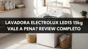 Lavadora Electrolux LED15 15kg vale a pena: review completo