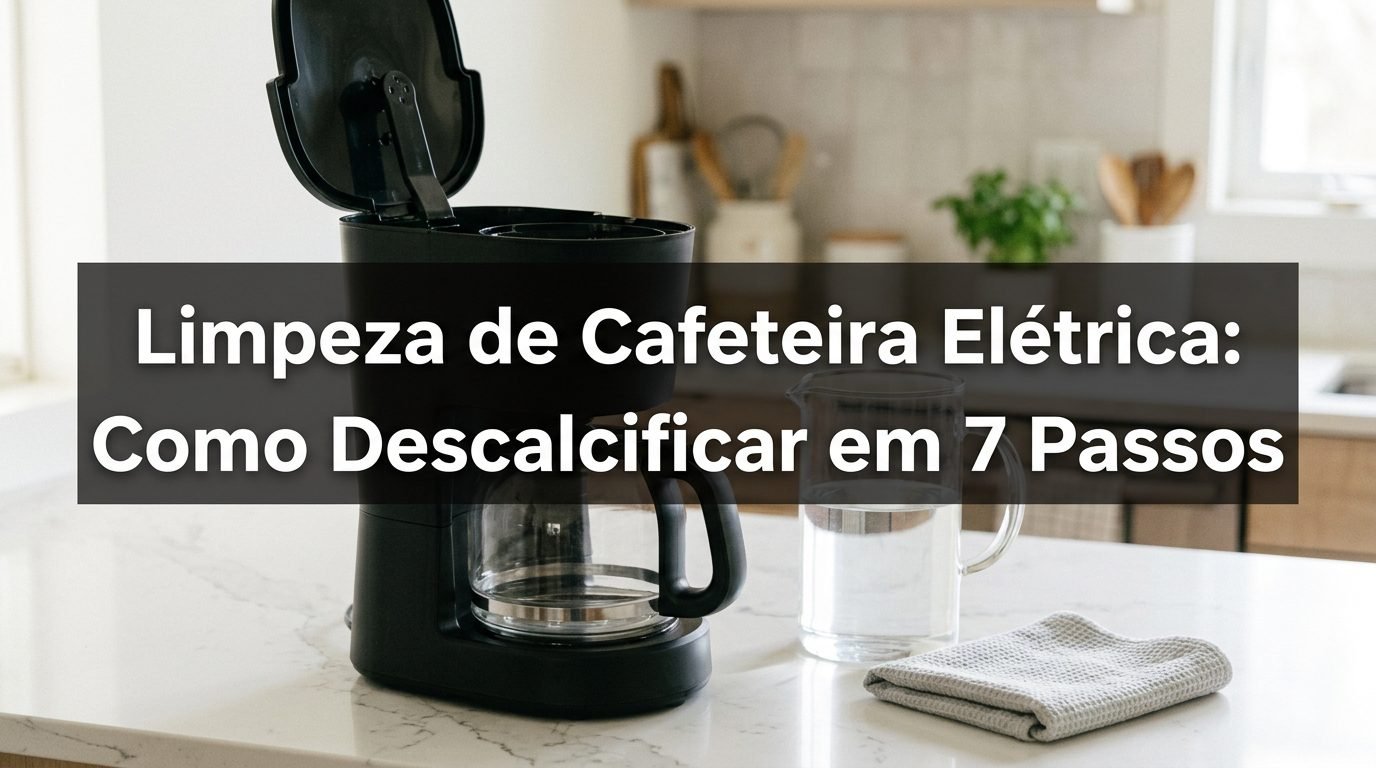 Limpeza de cafeteira elétrica: como descalcificar em 7 passos