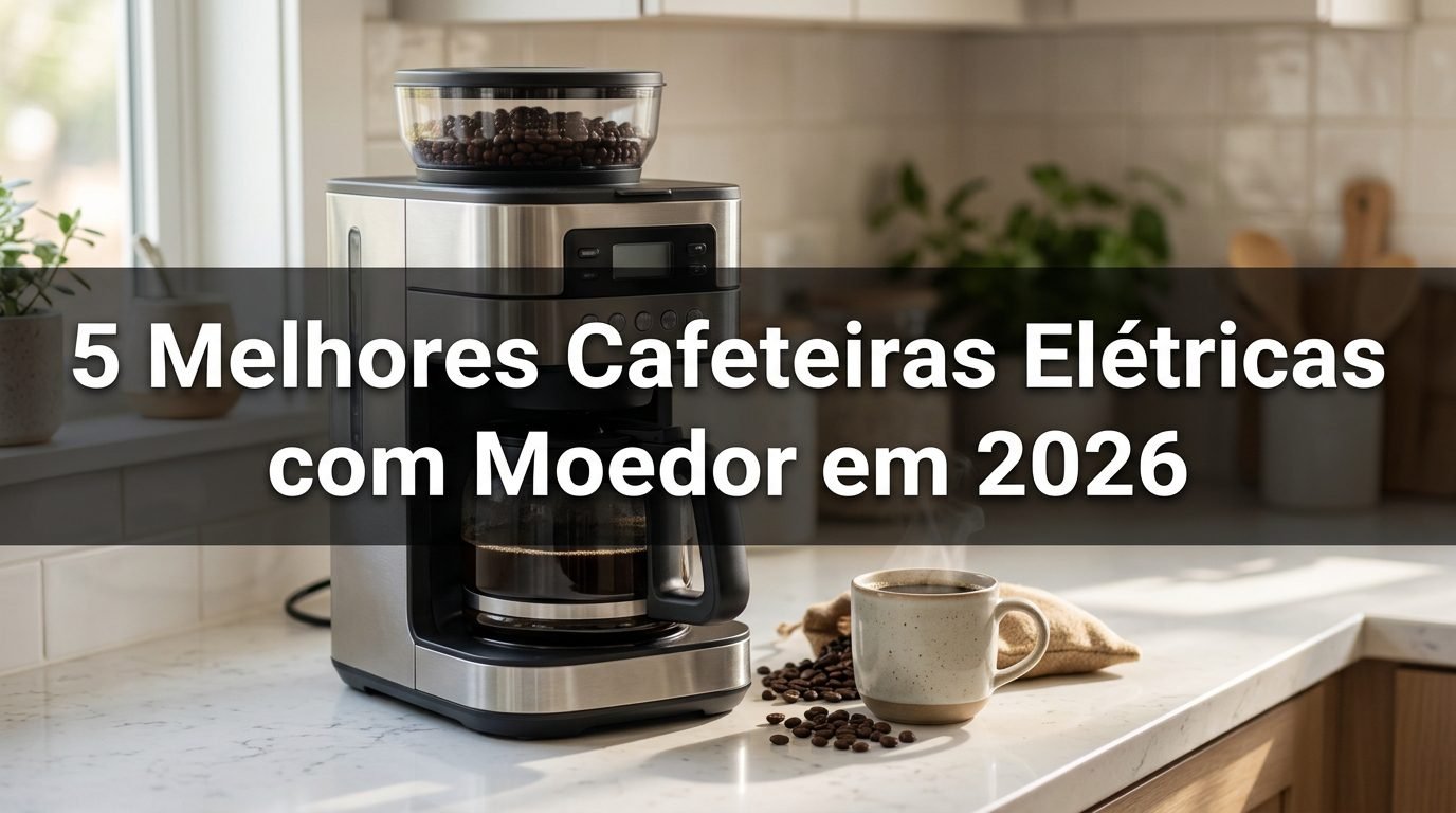 5 melhores cafeteiras elétricas com moedor em 2026
