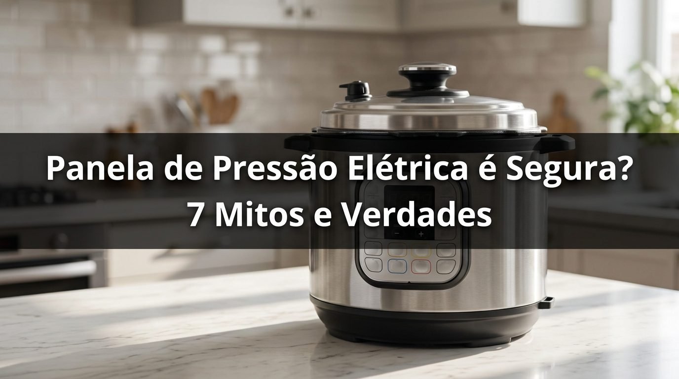 Panela de pressão elétrica é segura: 7 mitos e verdades