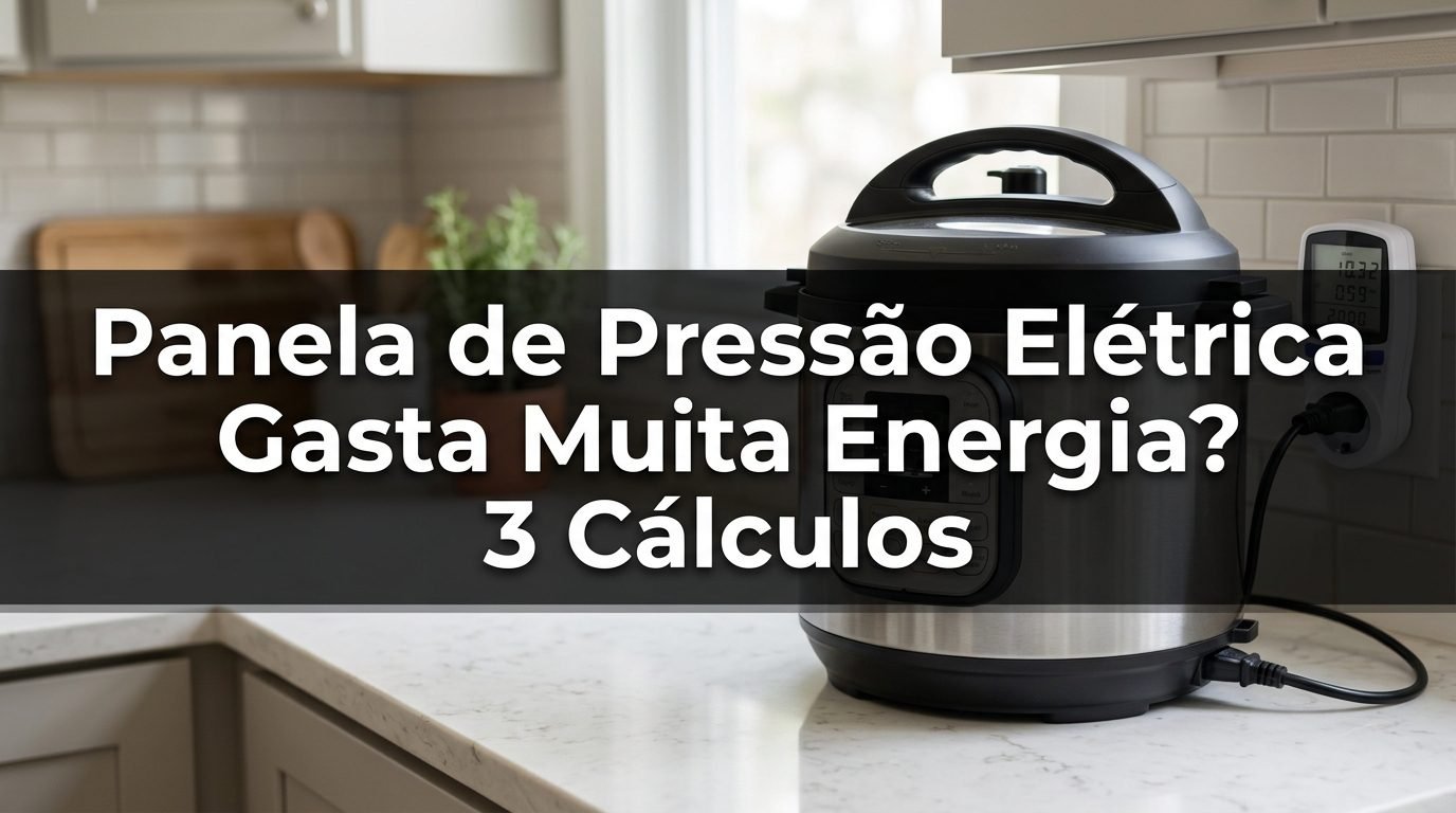 Panela de pressão elétrica gasta muita energia: 3 cálculos